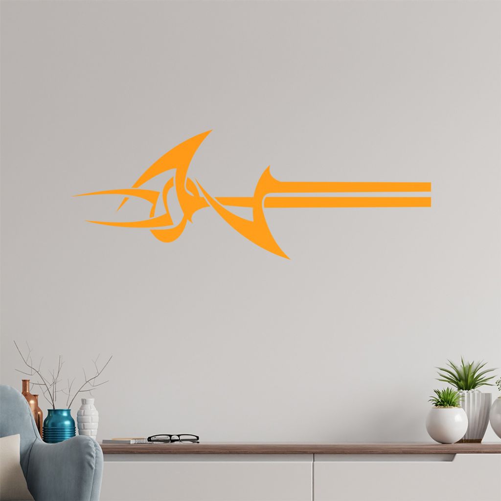 Tribal gezackt Wandtattoo in 6 Größen - Wandaufkleber Wall Sticker - Dekoration, Küche, Wohnzimmer, Schlafzimmer, Badezimmer