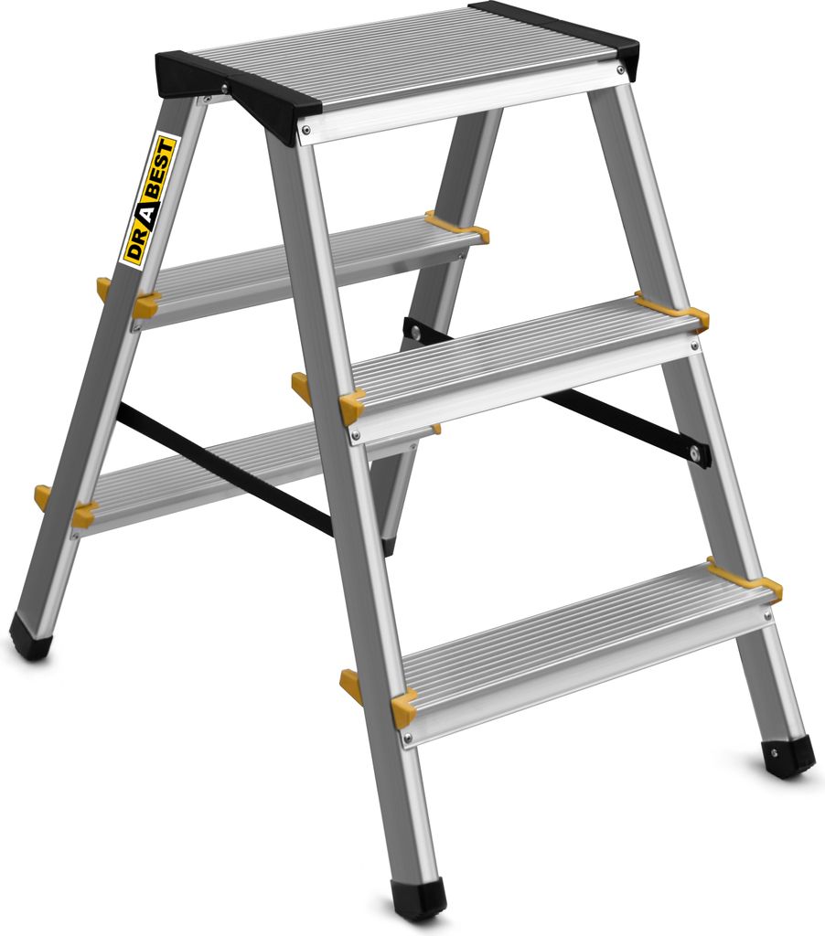 Drabest Klappleiter Leiter Klappbar 2 x 3 Stufen Alu Produktbild 7