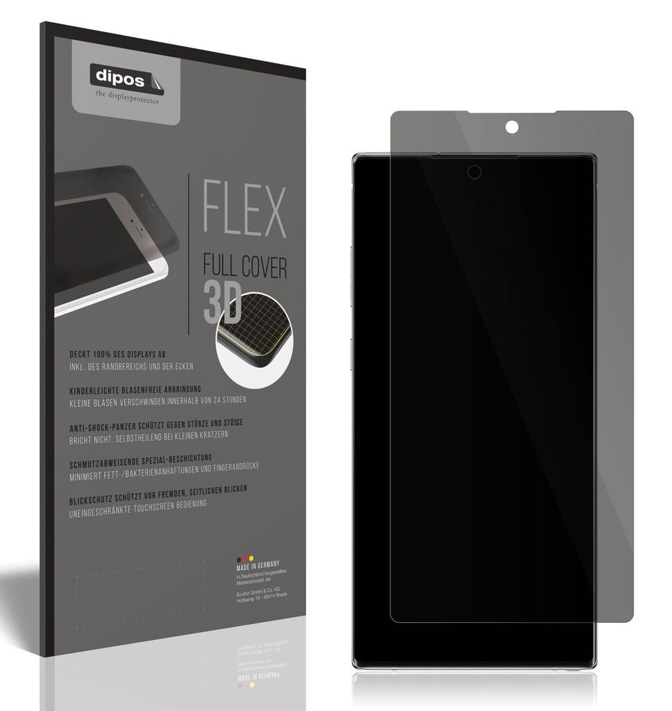 Full Cover Privacy Blickschutzfolie für Samsung Galaxy Note Produktbild 