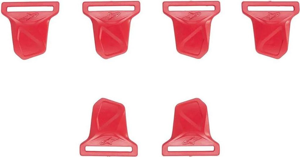 Alpinestars Bionic 10&7 Knee Braces Riemenende Rot Rot One Size