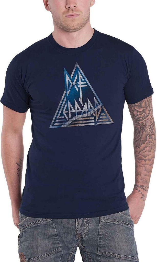 Def Leppard - T-Shirt für Damen RO10090 (XL) (Marineblau)