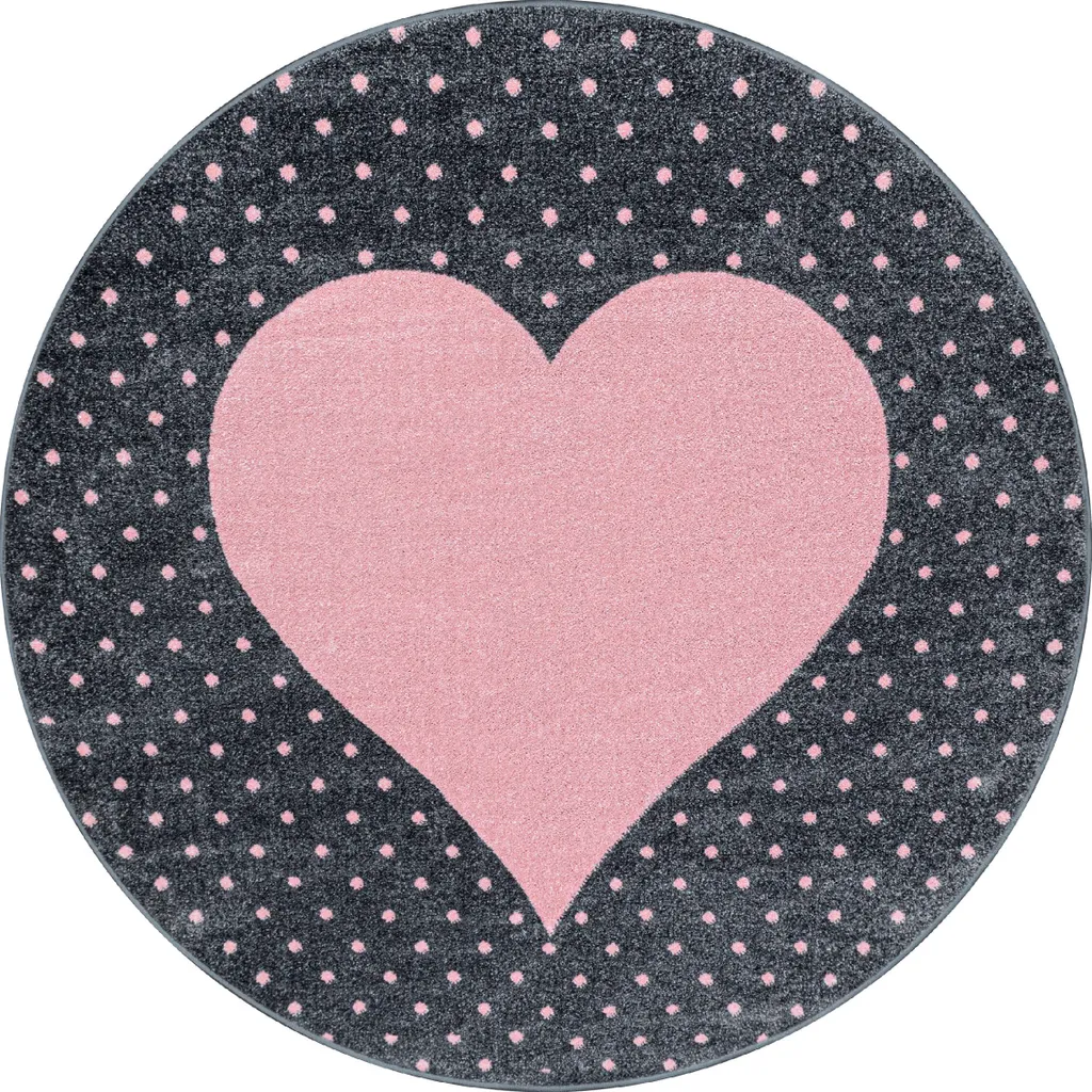 Tapis pour enfants Bambi 830 cercle rose diamètre 120x120 cm de qualité