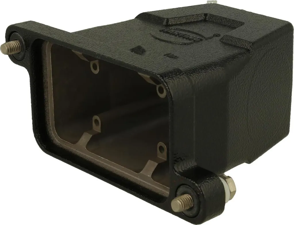 Embase de connecteur Han 6HPR HARTING sortie droite M40 robuste et IP68