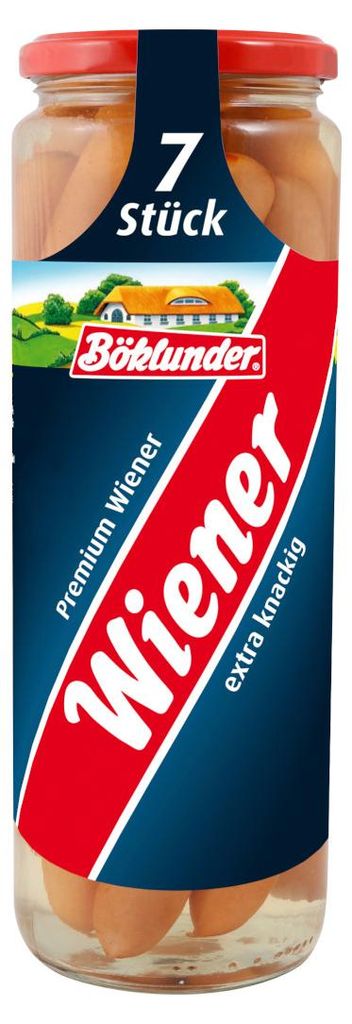 Böklunder Premium Wiener im Saitling 7 Stück Abtropfgewicht Produktbild 