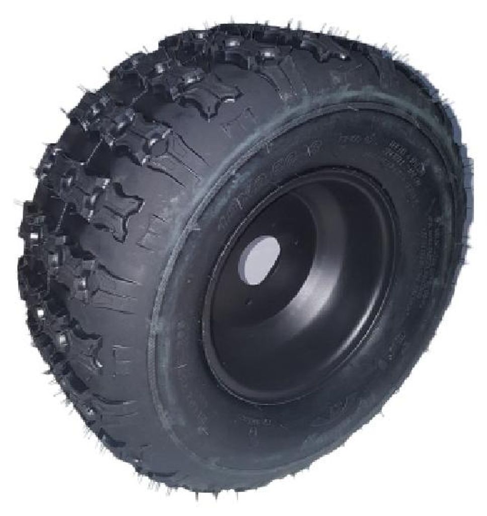 Komplettrad Ersatzreifen Felge mit Reifen 3-Loch 18x9,5-8 Produktbild 