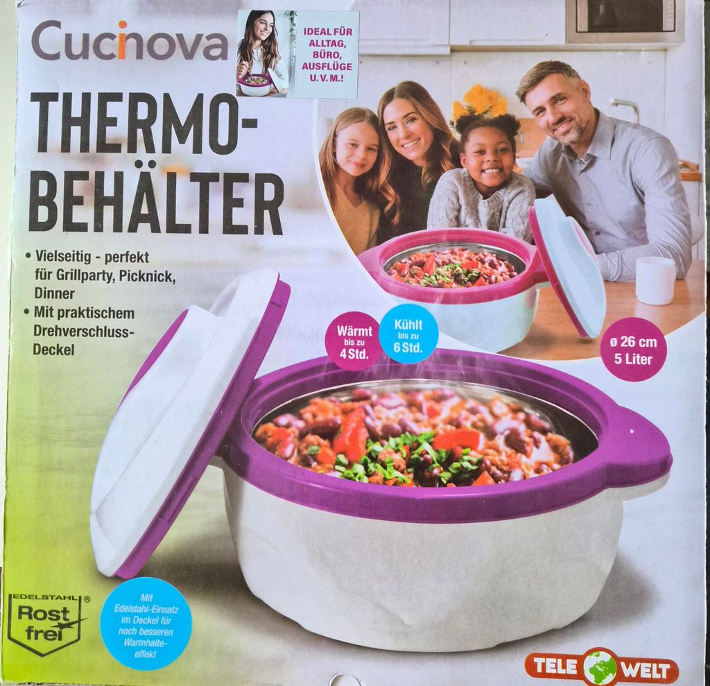 Thermoschüssel 5 Liter von Cucinova Produktbild 