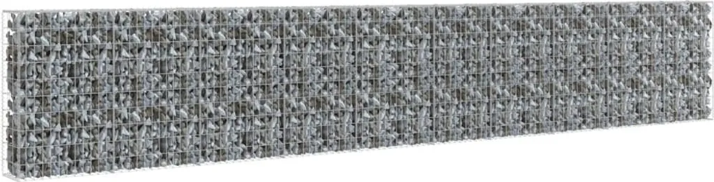 Mur en Gabion Anti-Corrosion 600x30x100 cm : Clôture Durable avec Couvercle