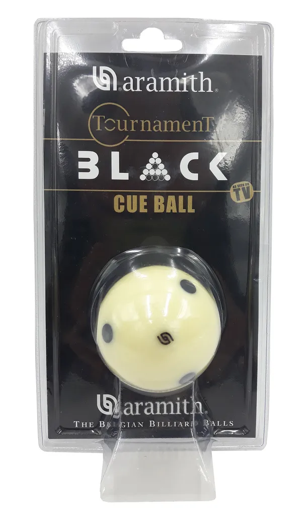 Balle Aramith Tournament Black Dot 57,2mm pour optimiser vos trajectoires