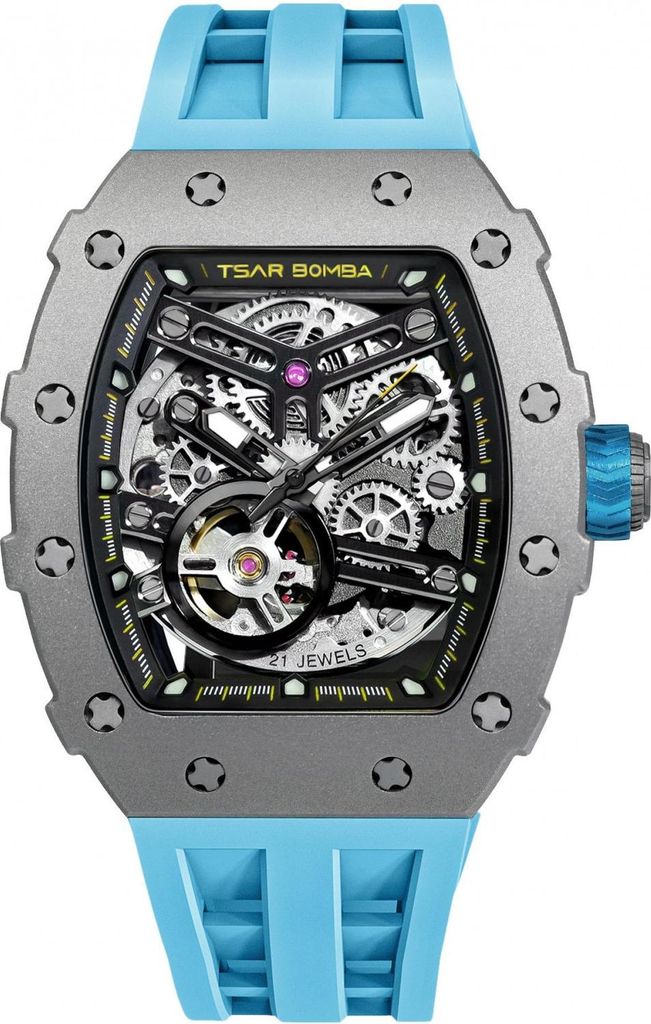 Tsar Bomba TB8208T-03 Herrenuhr Elemental Titanium Automatik 44mm 5ATM