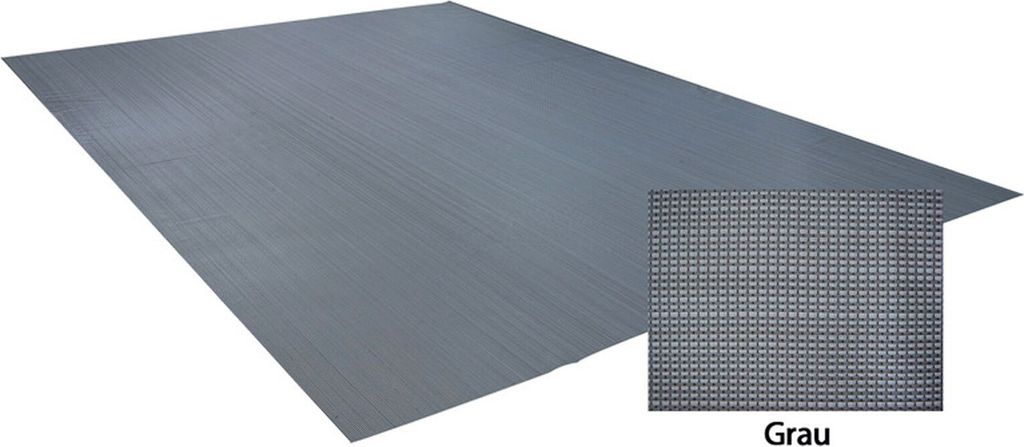 Vorzeltteppich Villa Soft Deluxe Zeltteppich 2,5 x 5 m Camping Markisenteppich Grau Campingteppich Outdoor Teppich Garten Wohnwagen