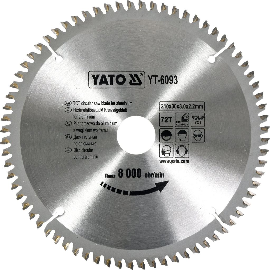 Yato YT-6093, Aluminium, Laminat, Kunststoff, 21 cm, 3 cm, Produktbild 