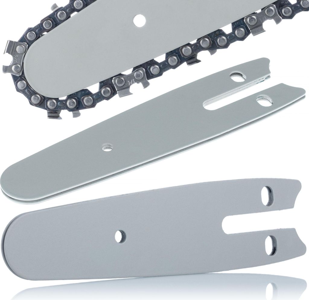 Rosfix 4" Führungsschiene – Hergestellt aus hochqualitativem Stahl | 13cm Länge, 1/4" Kettenteilung | Kompatibel mit 4" Akku-Kettensägen