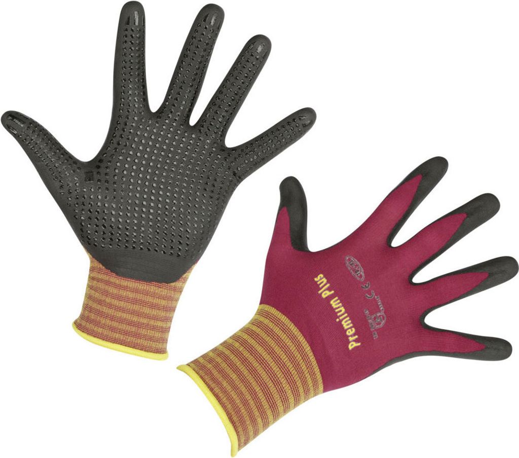 Kerbl Arbeitshandschuh Premium Plus Größe 9 bordeaux