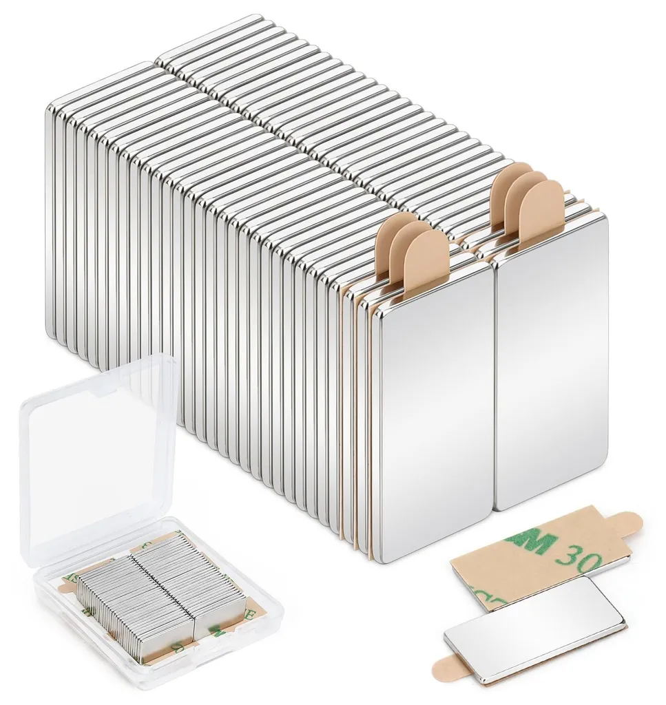 Aimant Autocollant pour Tableau de Verre et Bureau - Lot de 60 pcs