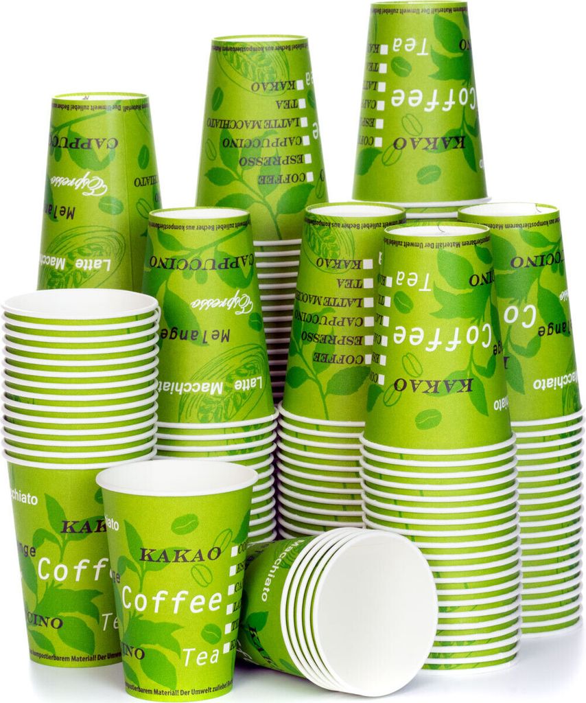 Kubek wielokrotnego użytku 200x, ekologiczny, zielony, Zdjęcie produktu 