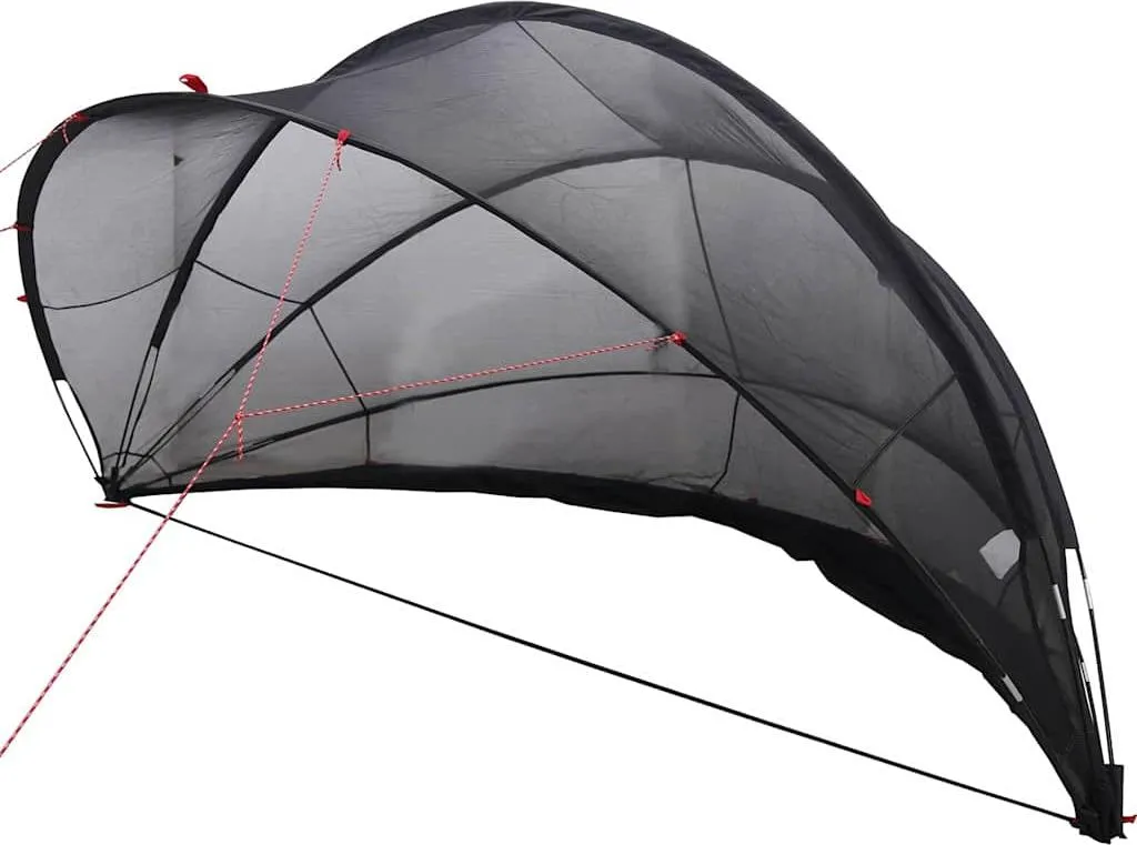 Cupola per Piscina Nera 336x322x160 cm - Protezione UV e Calore