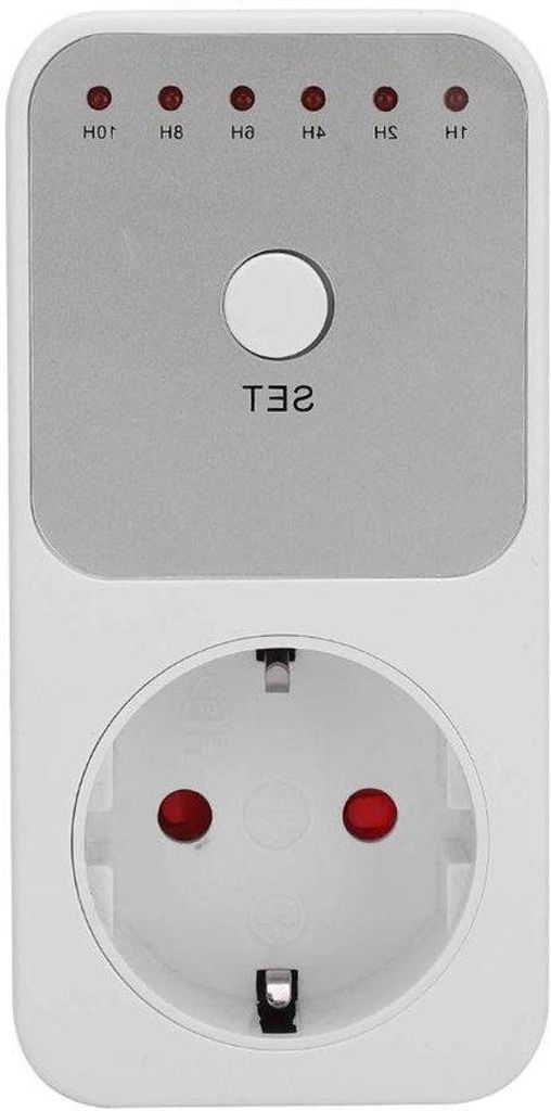 Automatischer Zeitplaner - Energieoptimierung - 10,5 x 5,2 x 3 cm - Weiß - 1-10 Stunden - Einbauriegel