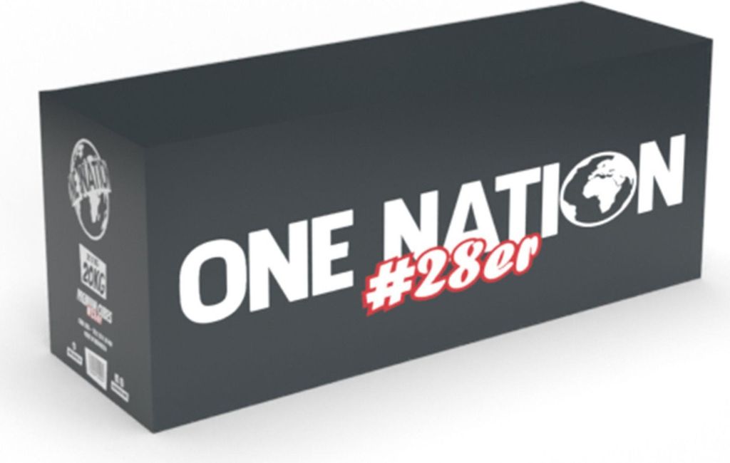 One Nation 20 kg 27 pezzi Carbone naturale per barbecue Immagine del prodotto 
