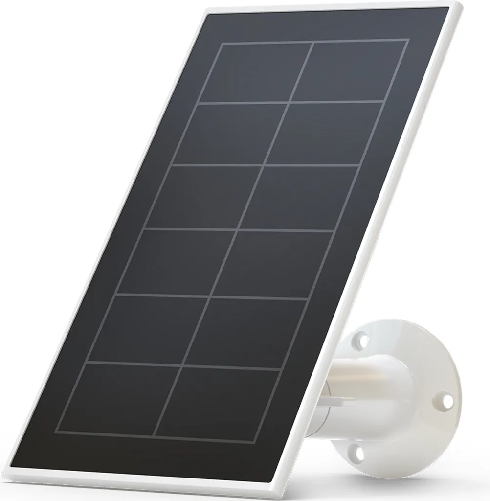 Capteur solaire Arlo Pro 3 blanc étanche et ajustable au mur