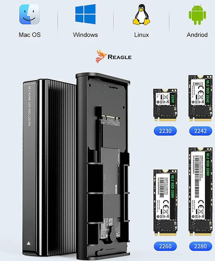 Boîtier SSD M.2 NVME 40Gbps : Solution Thunderbolt 4 pour Stockage Lent - 2