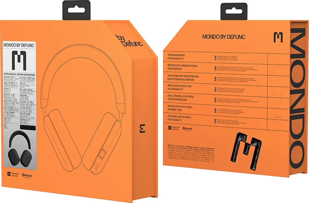 Écouteurs Bluetooth Defunc Mondo avec Micro ENC pour Appels Fluides