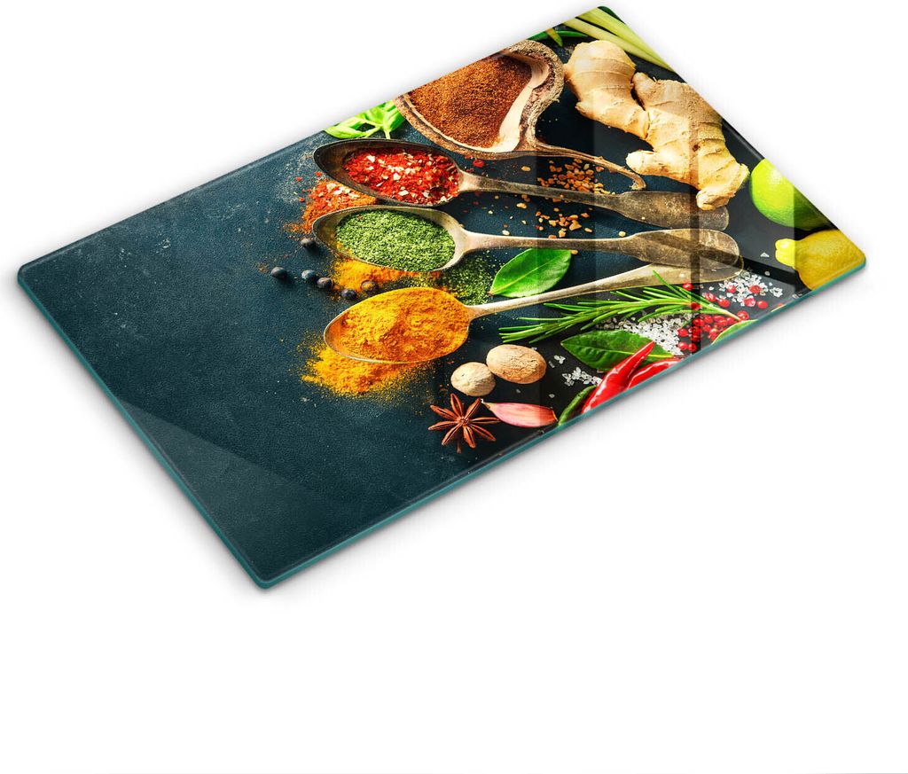 Abdeckung Glas - Küchenabdeckung - 30x52 cm - Abdeckplatte -Küchengewürzlöffel