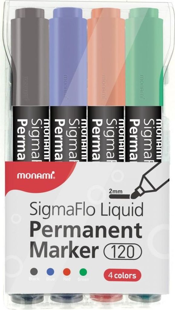 Monami 120 SigmaFlo 4-Farben Permanentmarker