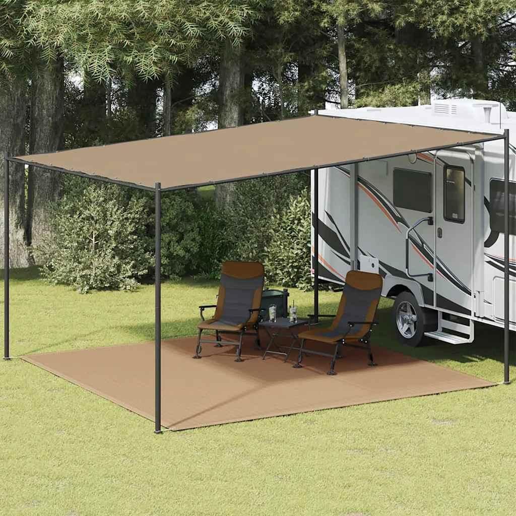 vidaXL Tappeto tenda 400x400 cm Taupe Immagine del prodotto 