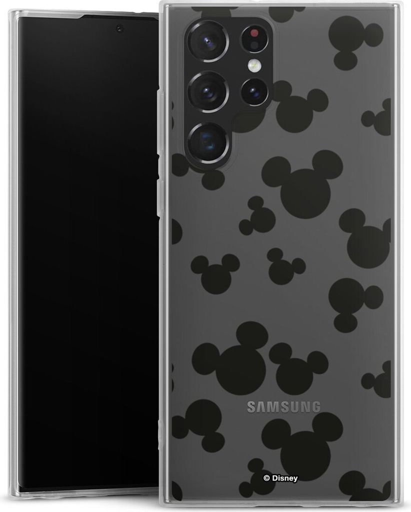 DeinDesign Slim Hülle für Samsung Galaxy S22 Ultra Silikon Case Ultra Dünn Handyhülle Disney Mickey Mouse Muster