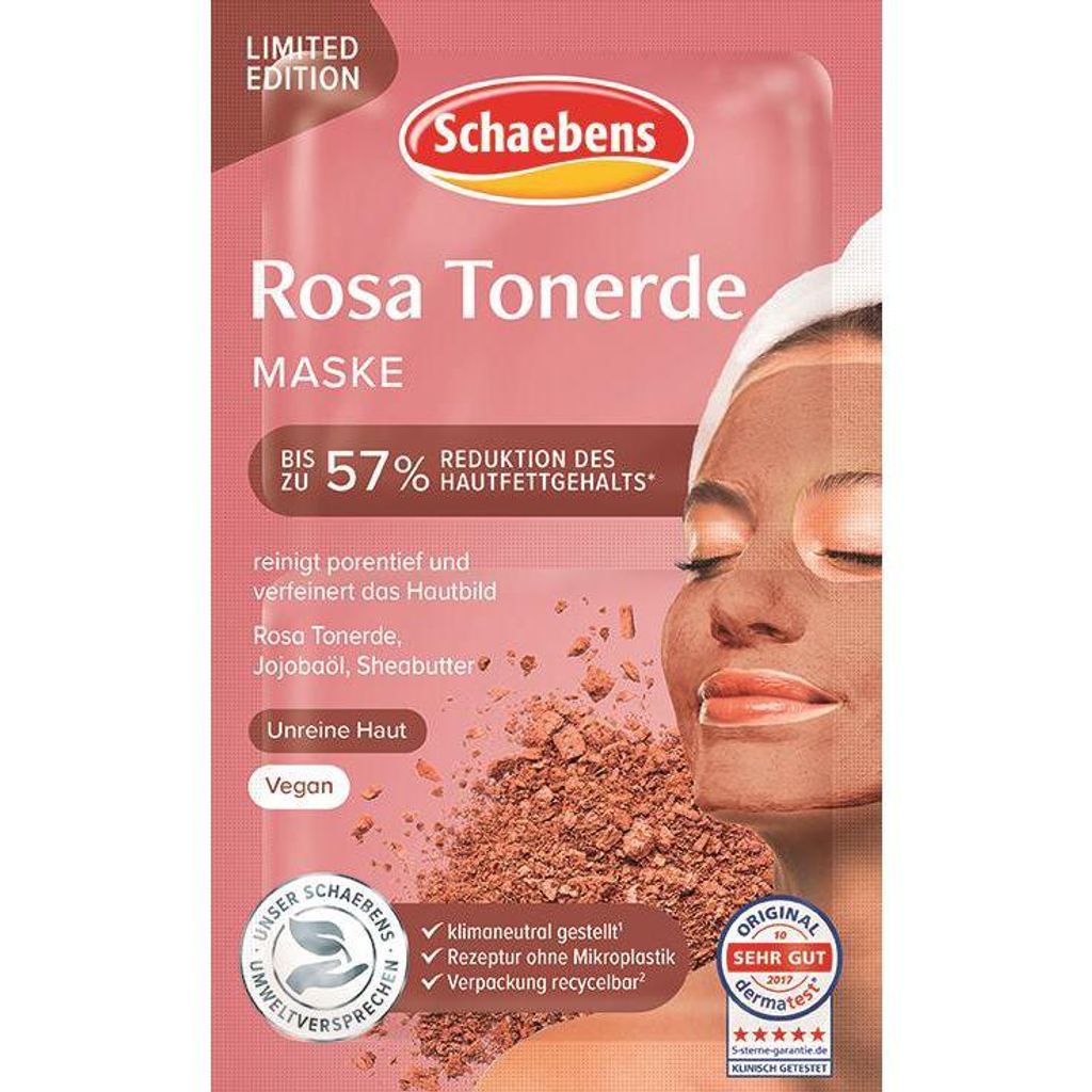 Schaebens Sonderedition Rosa Tonerde Maske Inhalt 2 x 5 ml Produktbild 