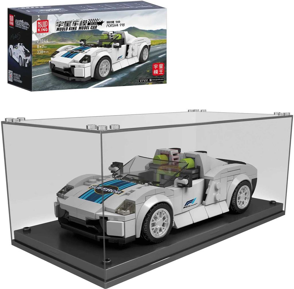 Mould King 27044 Porsha 918 Sportwagen inkl. Showcase Produktbild 