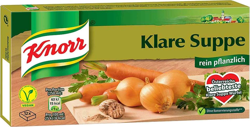 Knorr Klare Suppe Würfel 136g Produktbild 