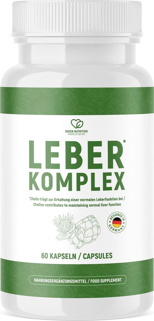 Leber Komplex Kapseln | Naturreine Pflanzenkraft | Für Männer und Frauen | 60 Kapseln