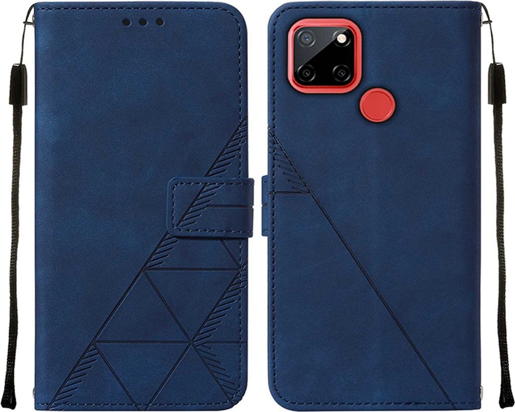 OPPO Realme C12 Case, WindCase Butterfly PolyurethanLeather Flip Wallet Card Slots with Hand Strap, Stand Cover for OPPO Realme 7i (Global) / C12 /...