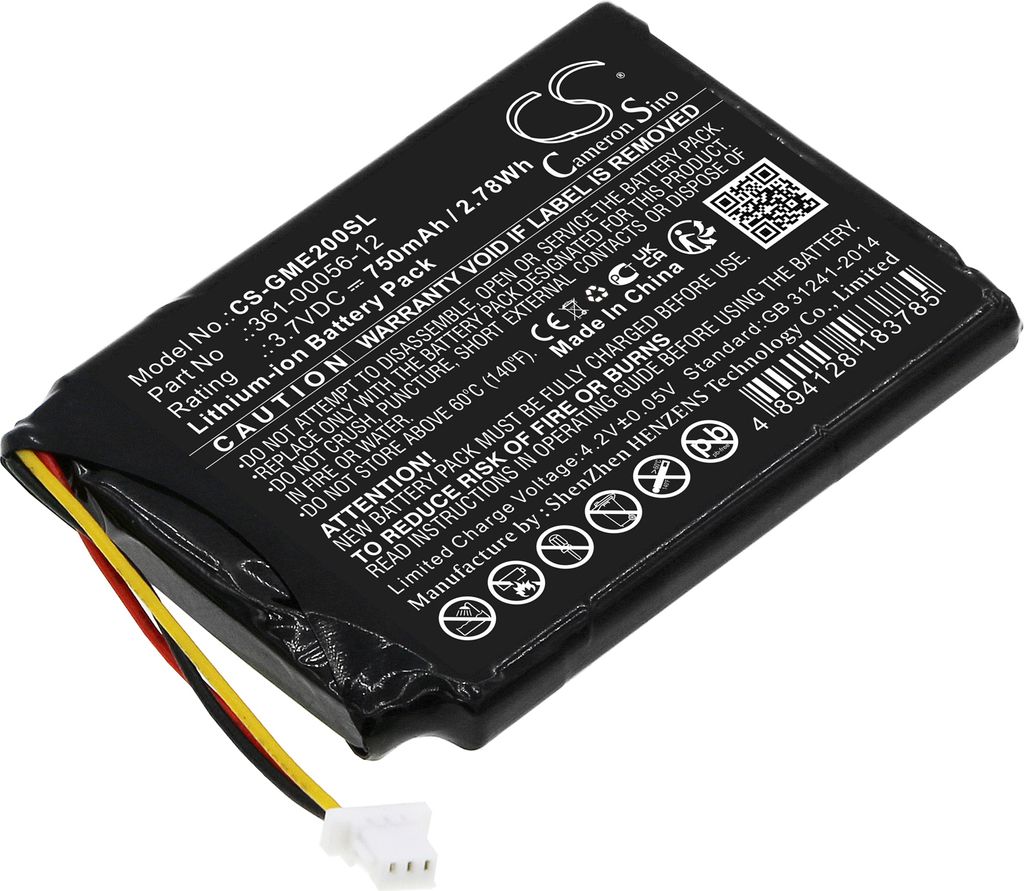 TECHTEK Akku Kompatibel mit [Garmin] Dezl OTR700, EDGE Explore 2 Ersetzt 361-00056-12