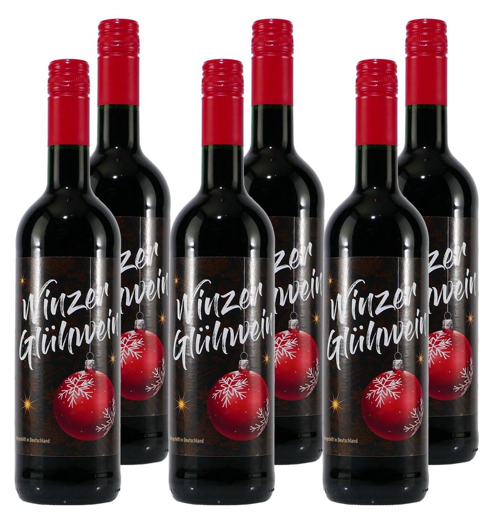 Hüttenglut Winzer-Glühwein (6 x 0,75L) Produktbild 
