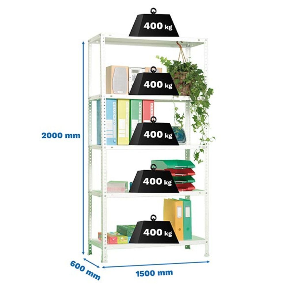 Simonrack Schwerlastregal ECOFORTE 1506-3 8435104921517 orange, blau 150,0 x 60,0 x 200,0 cm