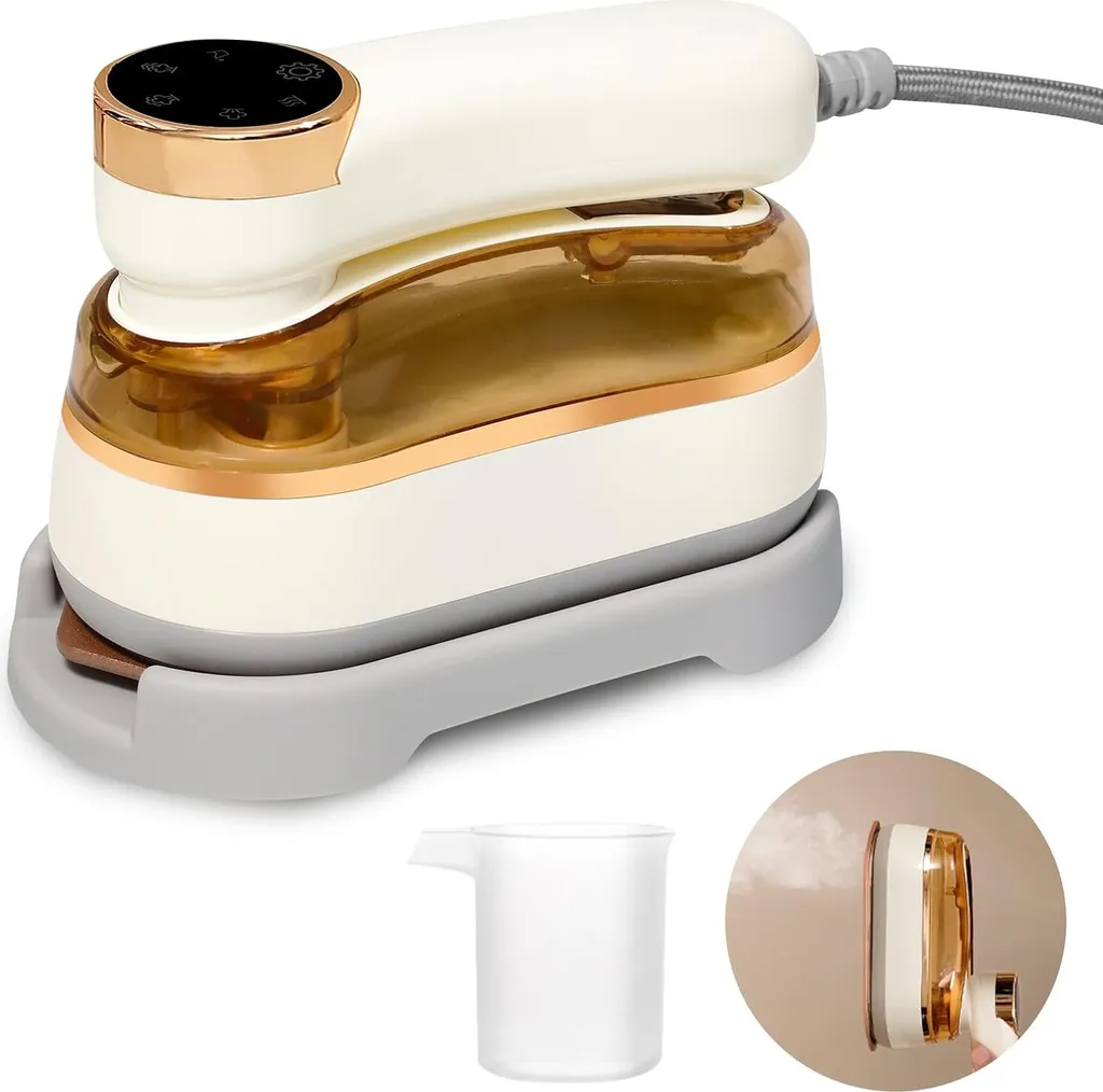Fer à repasser de voyage 1200W HNCY - Mini Fer Vapeur Blanc Compact