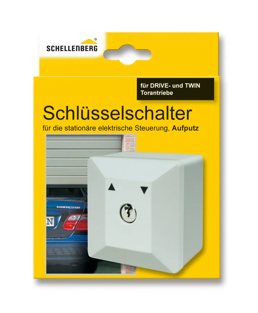 Interrupteur à clé Schellenberg 25101 apparent pour motorisation portail - 8
