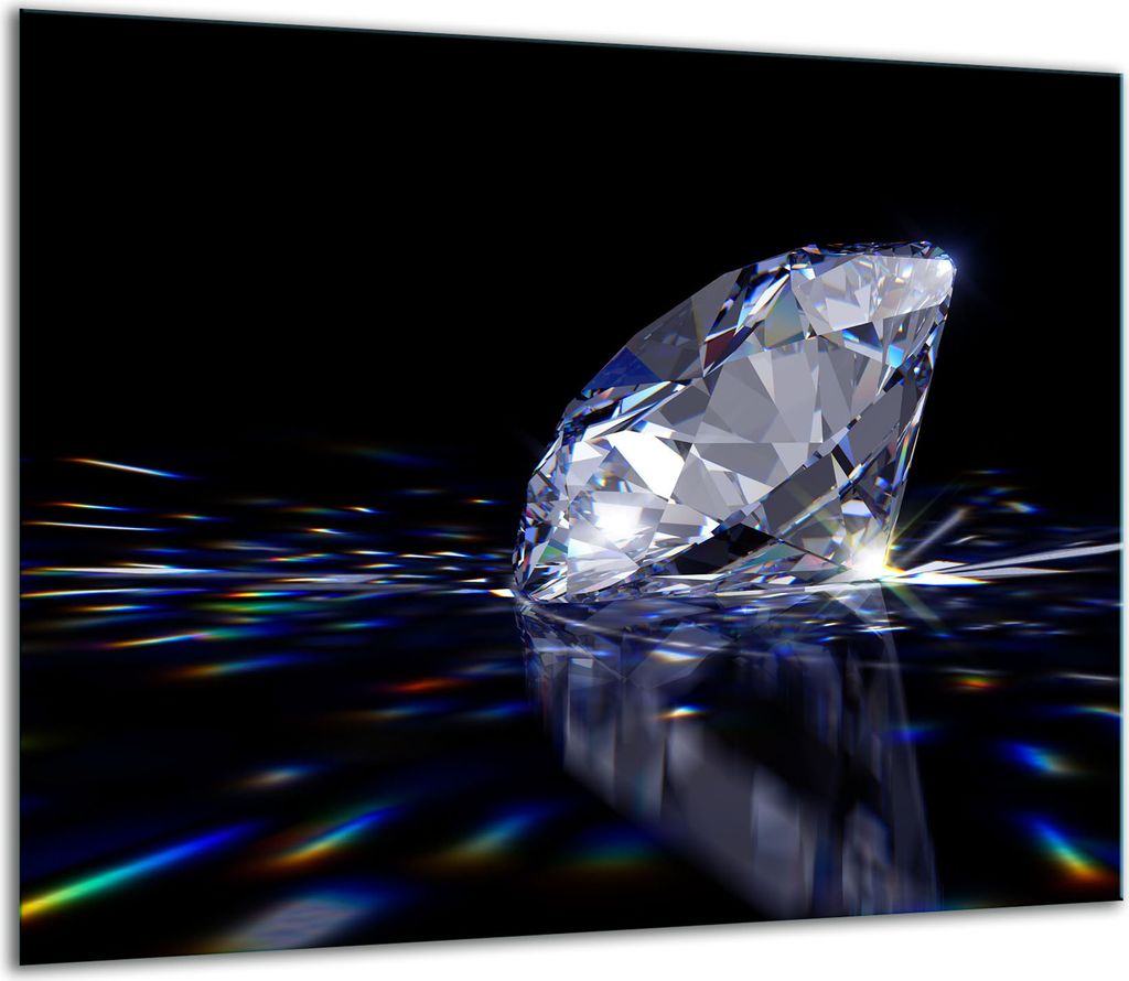 Herdabdeckplatten Glaskeramikkochfeld-Abdeckung Spritzschutz Glas 60x52cm Diamanten