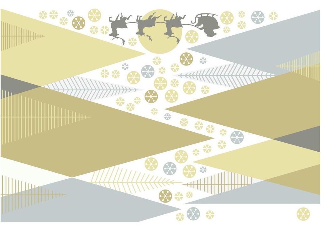 Weihnachtsaufkleber mit zauberhaften skandinavischen Bergen, 80 x 120 cm