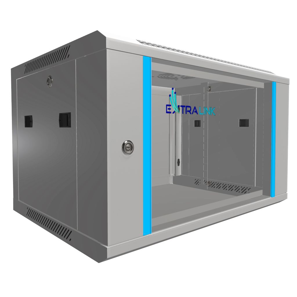 Extralink baie réseau 19" 6U 600x450 murale verrouillable Image du produit 