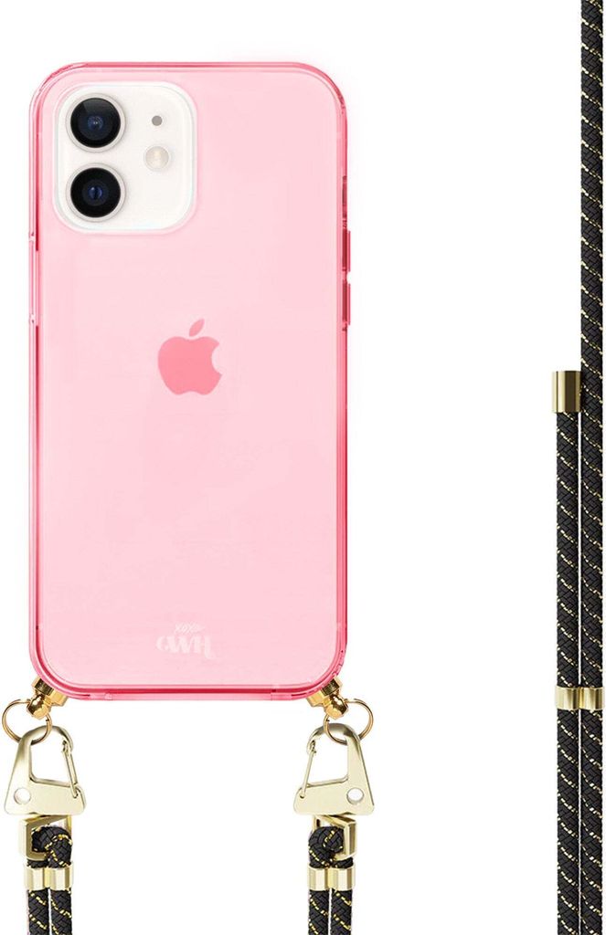 Gold Goddess Cord Hülle Pink  - Kompatibel mit iPhone 12 Produktbild 