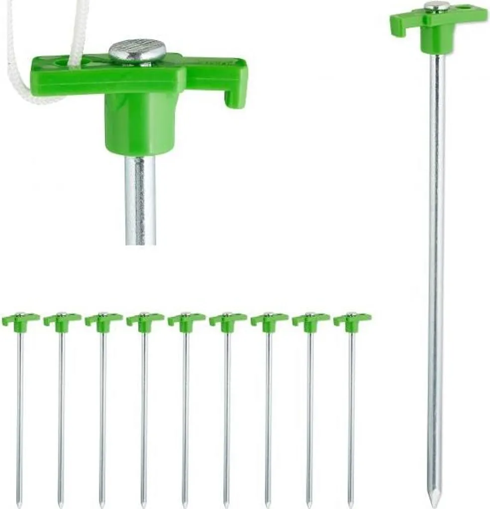 Set 10 Picchetti Roccia Acciaio Zincato | Offerta Campeggio Imbattibile