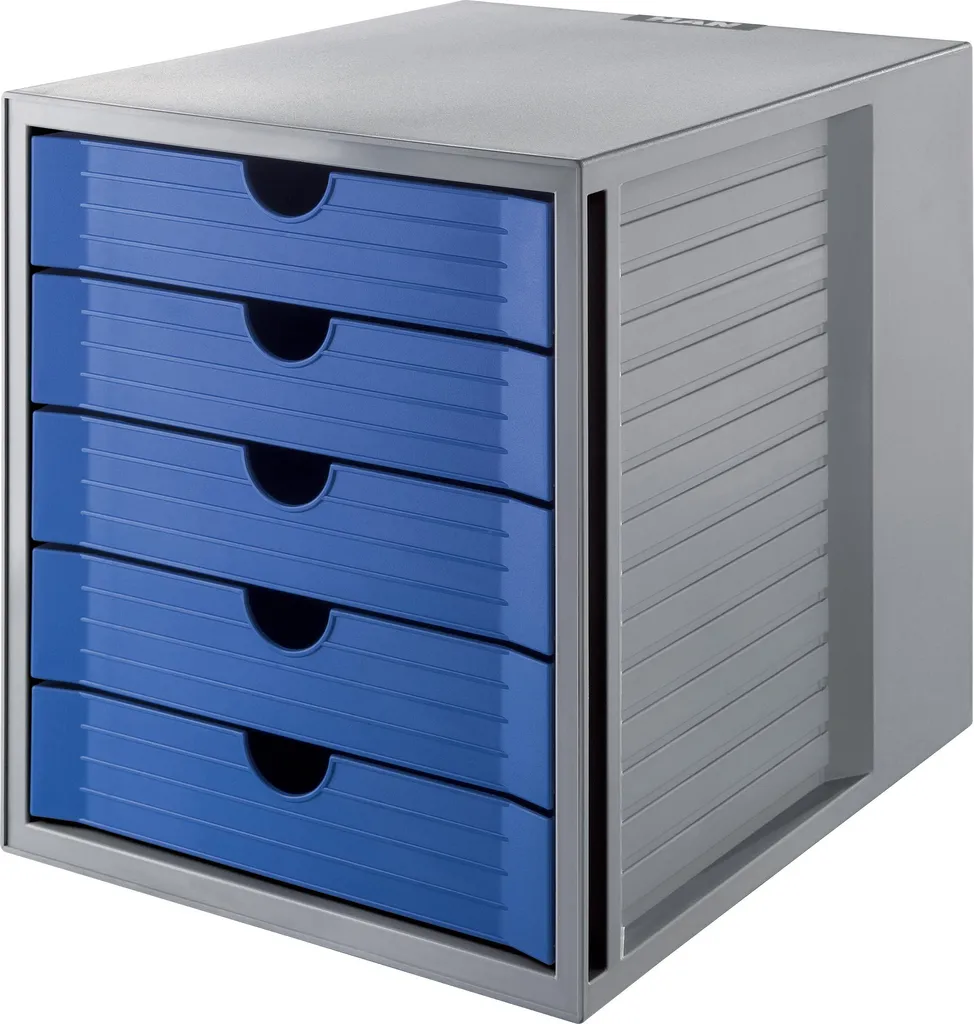 Organiseur de bureau A4 pour trier documents 5 tiroirs HAN SYSTEMBOX