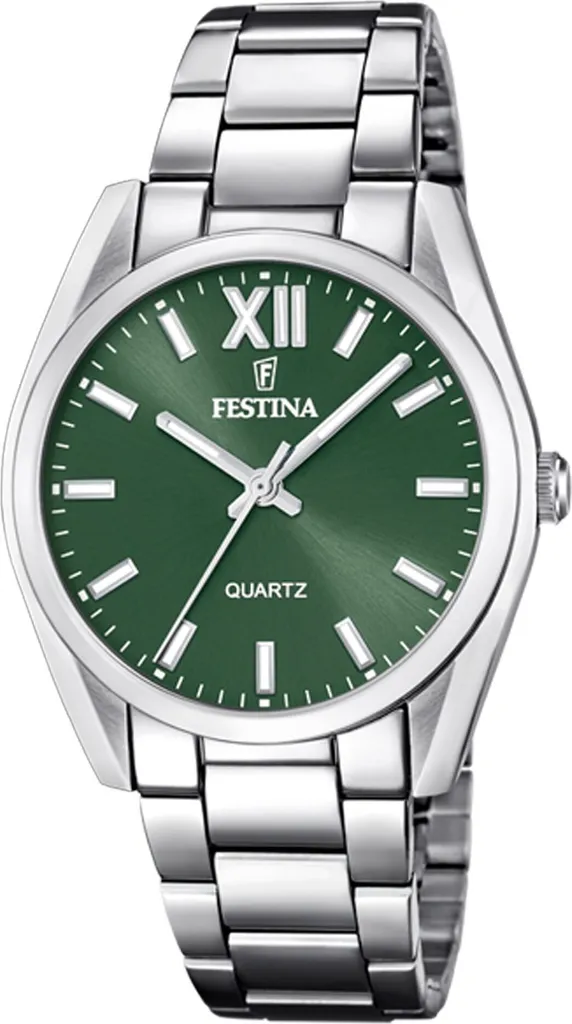 Orologio Donna Festina F20622/4 Acciaio 316L Argento Green Dial