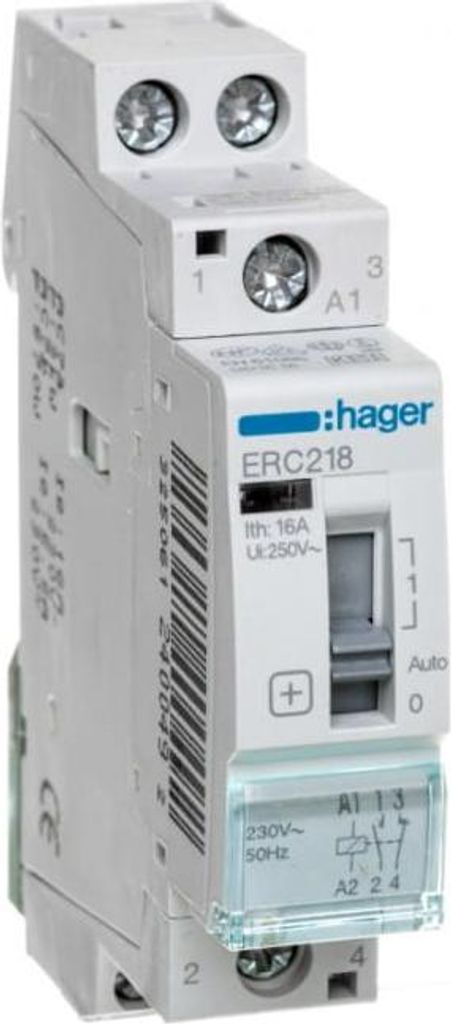 Installationsrelais 16A 230V AC 1NO+1NC ERC218 Produktbild 