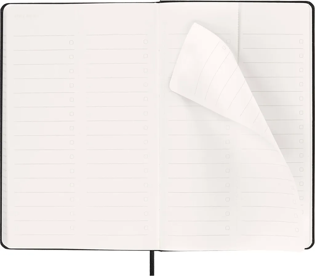 Agenda 2025 Moleskine Vertical Pro Rigide Noir 12 Mois Format Large 21 - 5