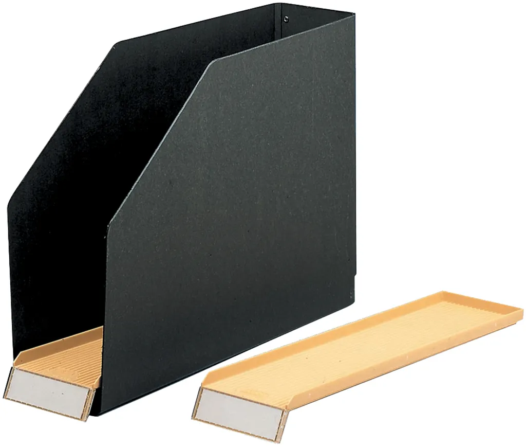 Organiseur de bureau Cassettes ELBA noir en carton pour archives A4