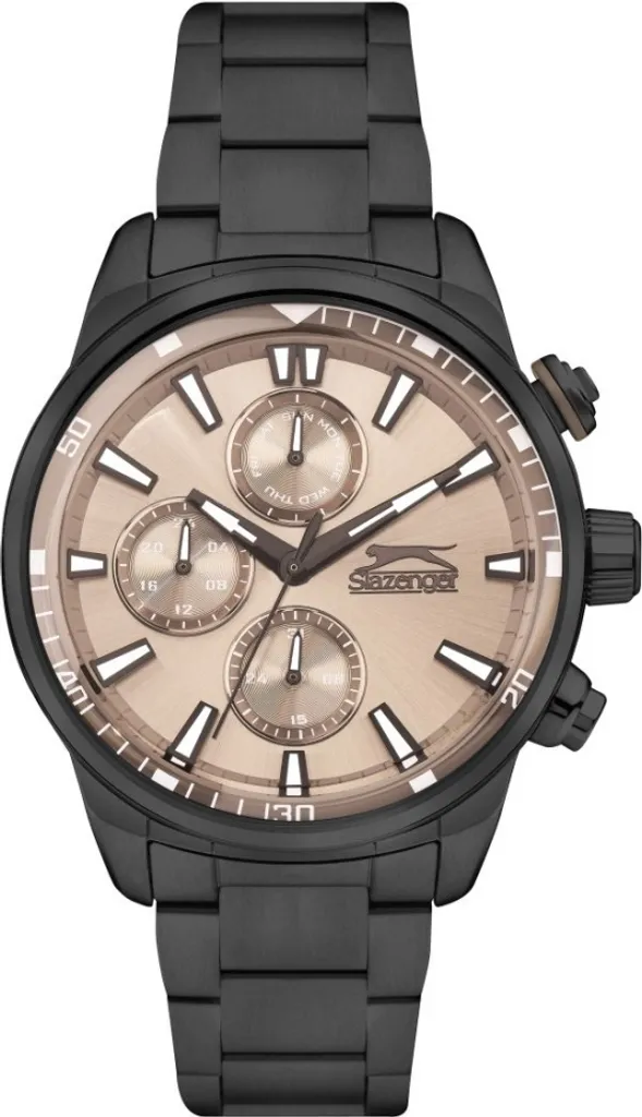 Montre Slazenger SL.09.2272.2.04 Brune - Cadran Argenté et Style Moderne